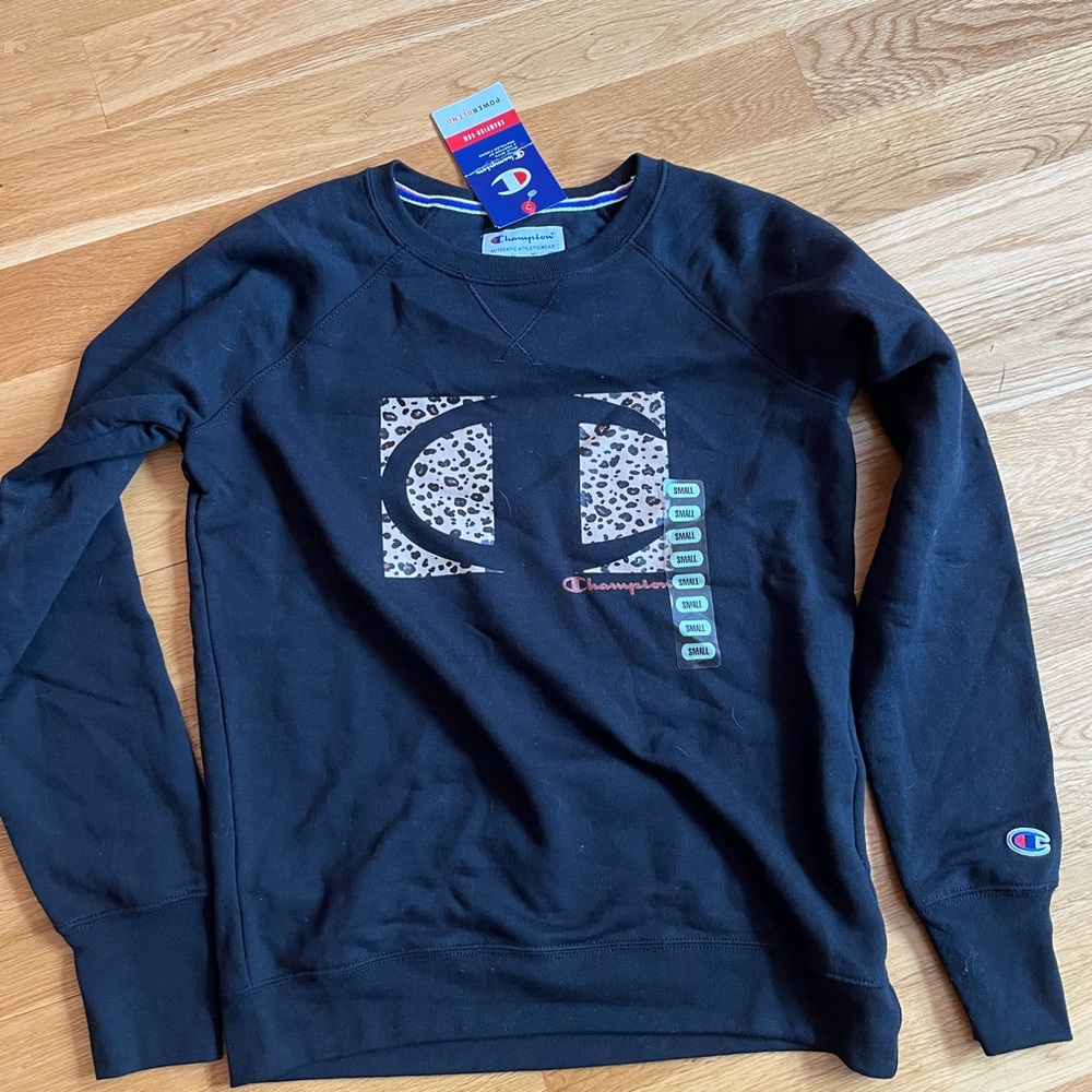 Champion cheetah print sweatshirt